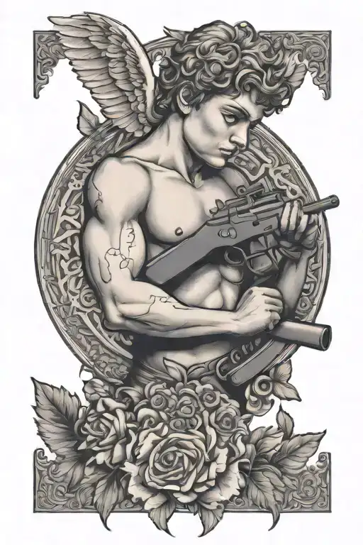 Cupid With Gun
