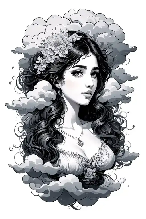 Clouds Surrounding Tia In The Middle Surrounded