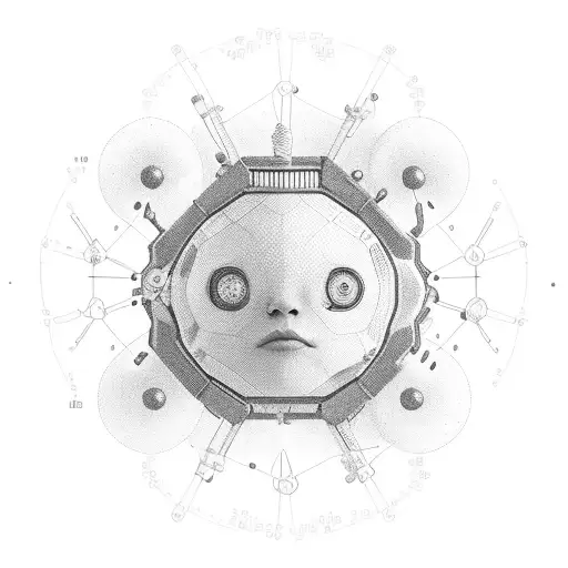 Oxitocyne Molecule With Date Of 7Th February 2020 And Feature Of Child Face