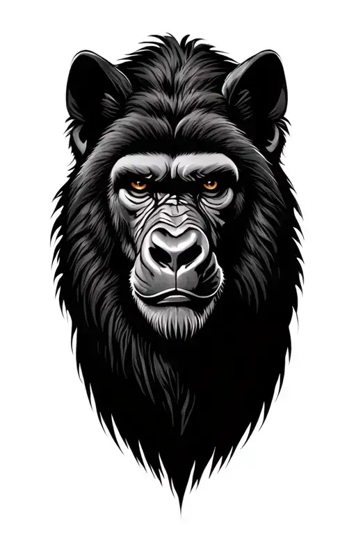 Lion Head Gorilla Head Wolf Head