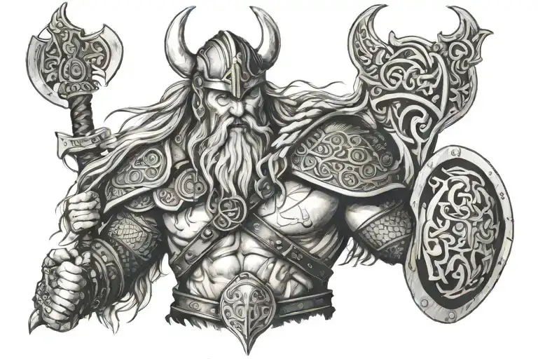 Nordic Viking Warrior