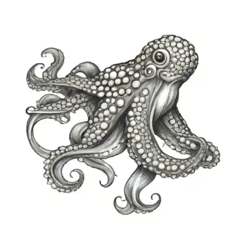 Octopus Riding A Salmon
