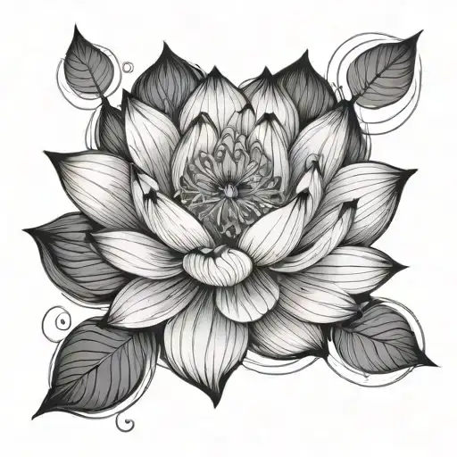 Lotus And Number 8 And 10