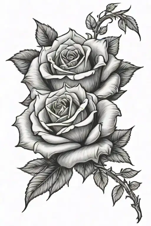 Rose Sleeve Tattoo Design