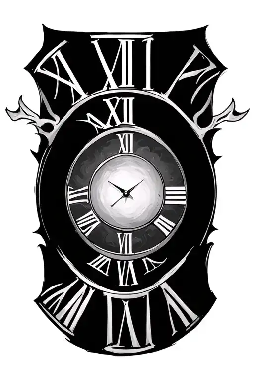 Roman Numerals With Javarn In The Middle Of The Numerals