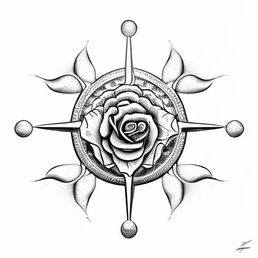 Beach With Waves Roses