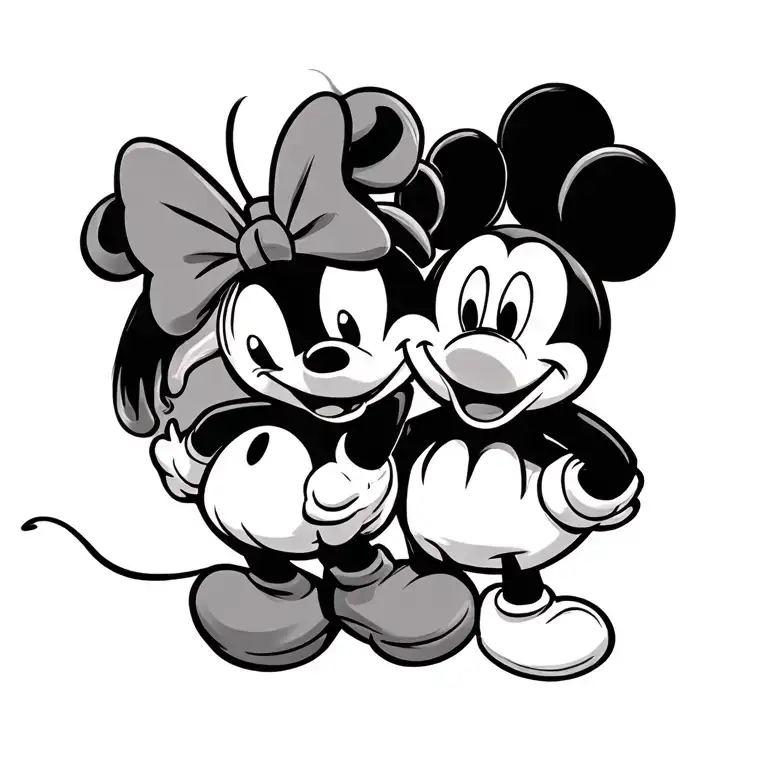 Mickey Mouse And Duck