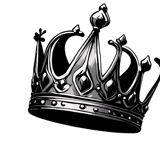 6 Point Simple Silhouette Crown