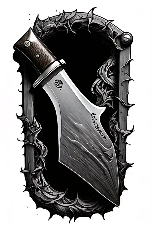 Chunky Inside Of A Knife