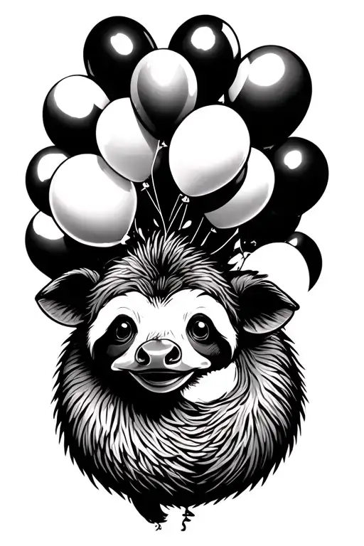 Duck Cow Sloth Bee Balloons