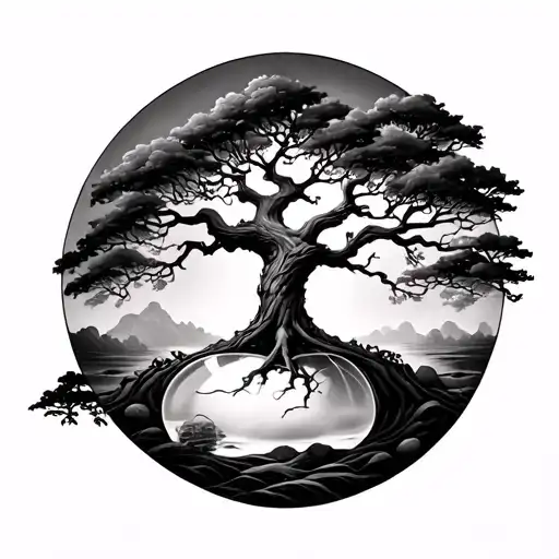 Full Tree Thay Turns Into An Hourglass