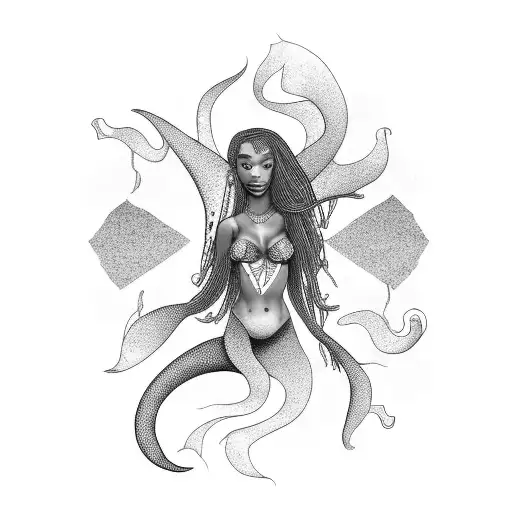 African American Mermaid