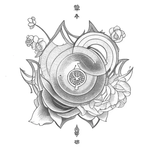 A Tarot Card Depicting A Book Surrounded By Blooming Flowers