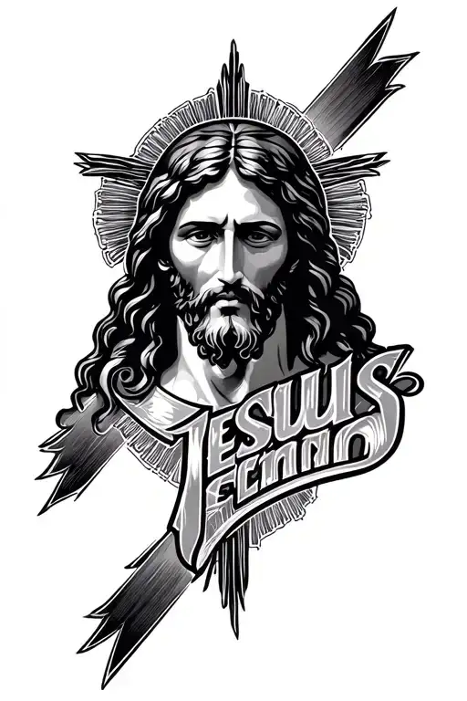 Lettering And Angles Jesus