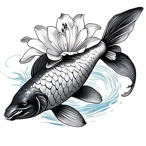 Koi And Tiger Lily