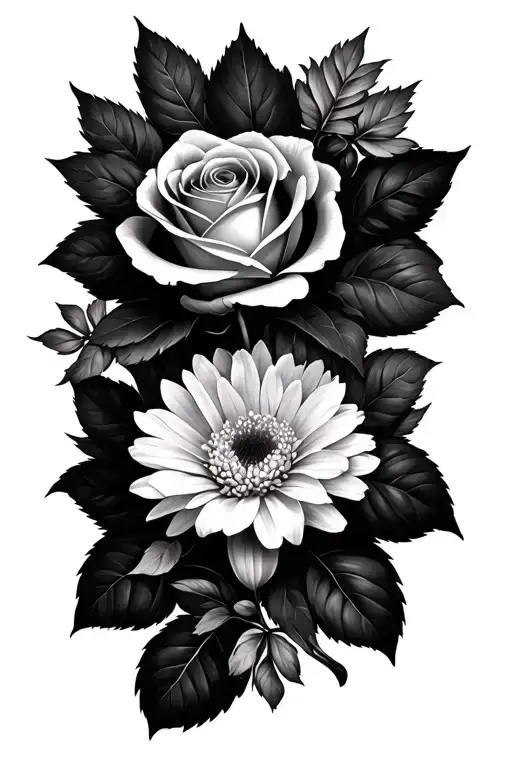 Rose Aster Lilly Wrapped