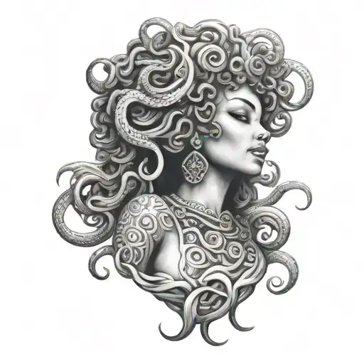 Afro-latina Urban Medusa