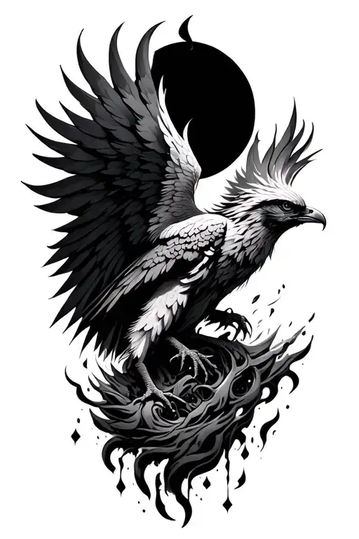 Phoenix Rising From The Ashes