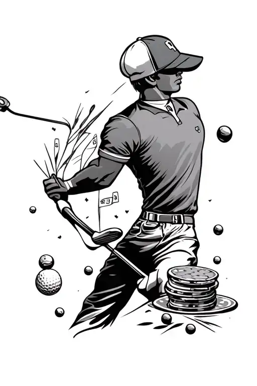 Golf And Gambling Themed