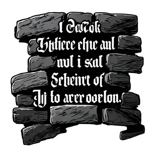 Bible Scripture And Bricks As The Background Black