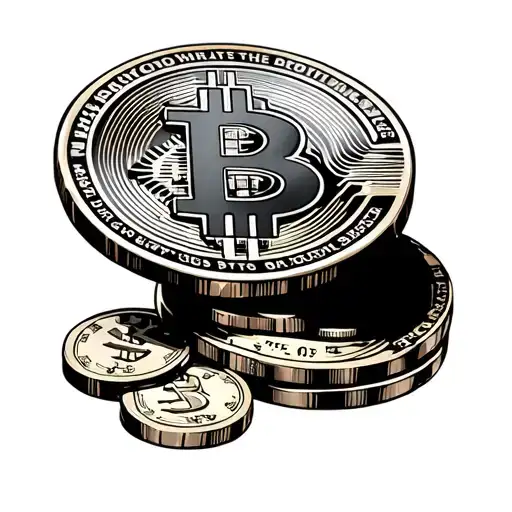 Time Money Bitcoin Gambling Theme Arm Sleeve