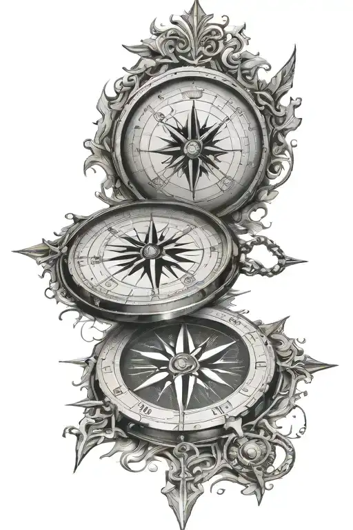 Old Norse Compass Design Sayin Kill Your Masters Inside Of It On Old Runic Letters