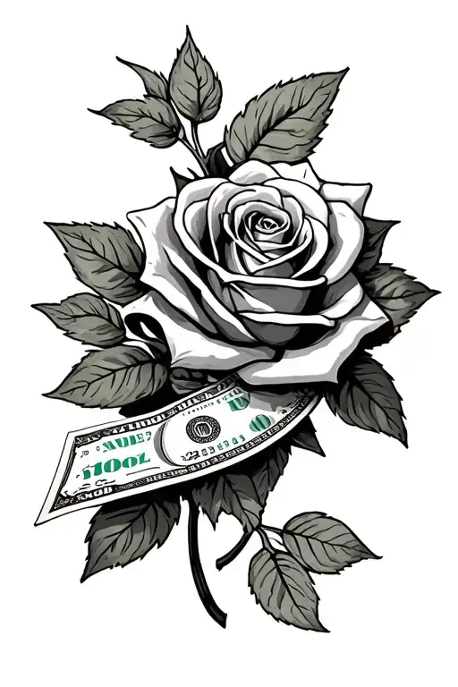 Money And Roses Wrapped