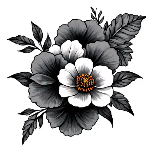 Western With Flowers Intertwined