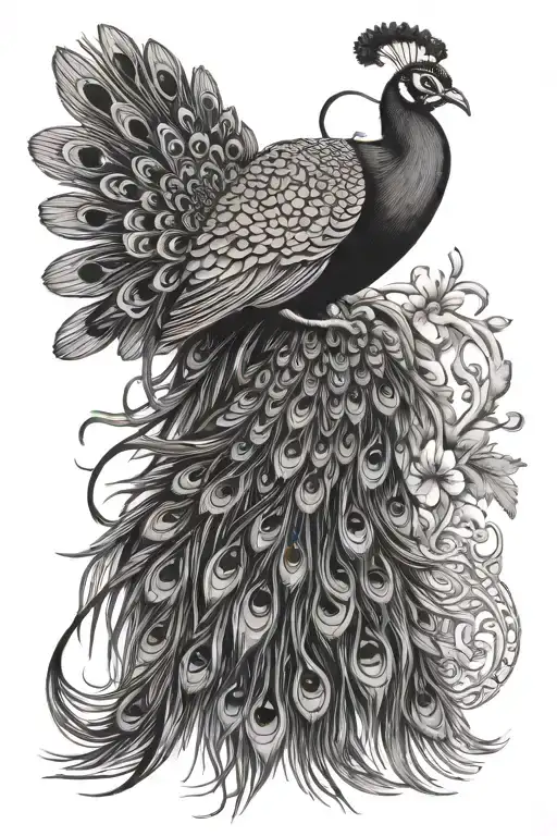 Peacock And Snow Crab