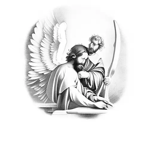 Caravaggio's St Matthew And The Angel