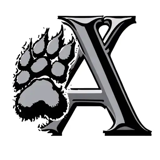 Roman Numeral With Paw Print