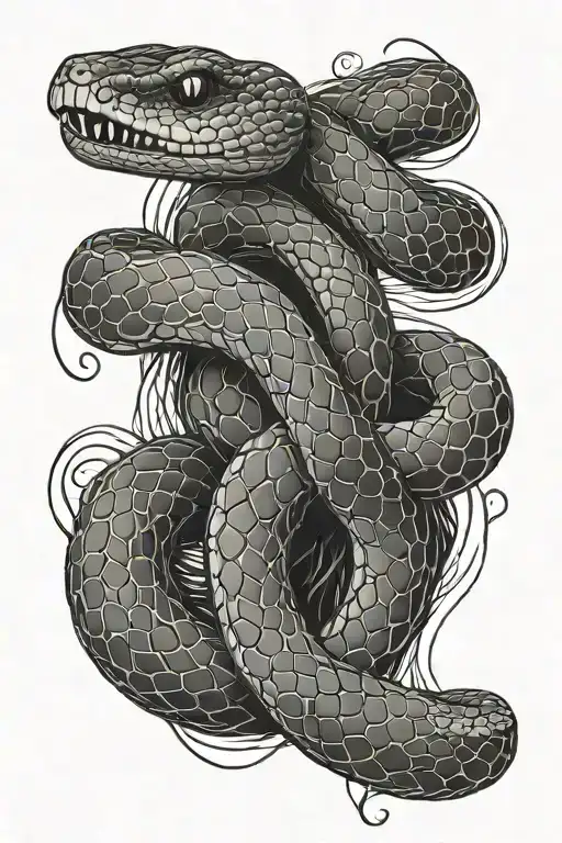 Snake Wrapped