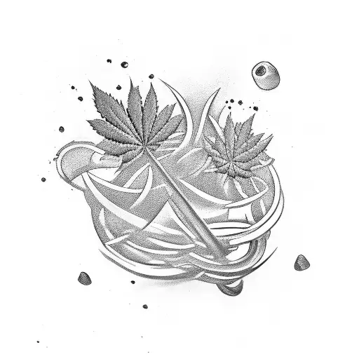 Abstract Plug And Weed Design
