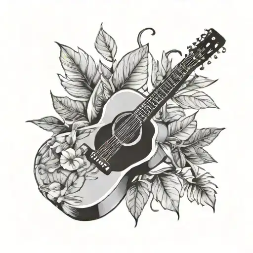 Leaves And Guitar