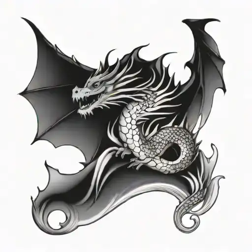 Waves And Dragon No Shading