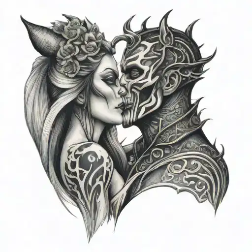 Man Kiss Demon Woman