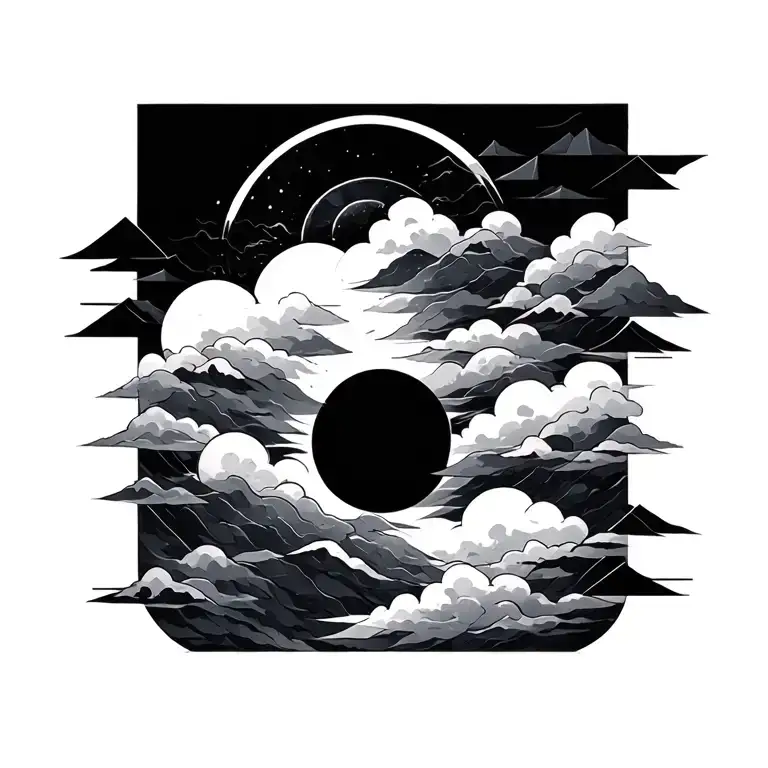 Japaness Nubes And Geometric Figures