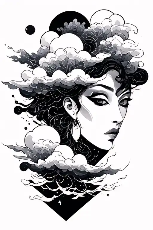 Japaness Nubes And Geometric Figures