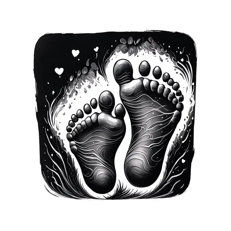 Two Baby Footprints