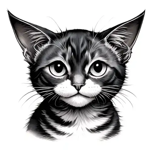 Cute Cat With Demonic Features