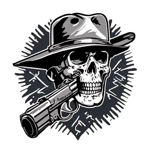 Simple Fallout New Vegas Tattoo Design