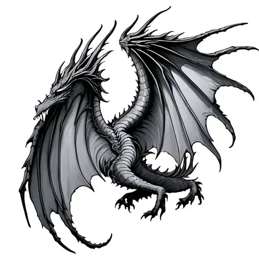 Dragon Wings On Back