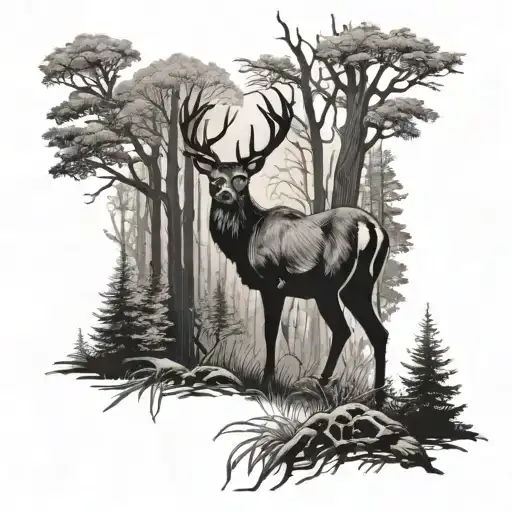 Deer In The Woods