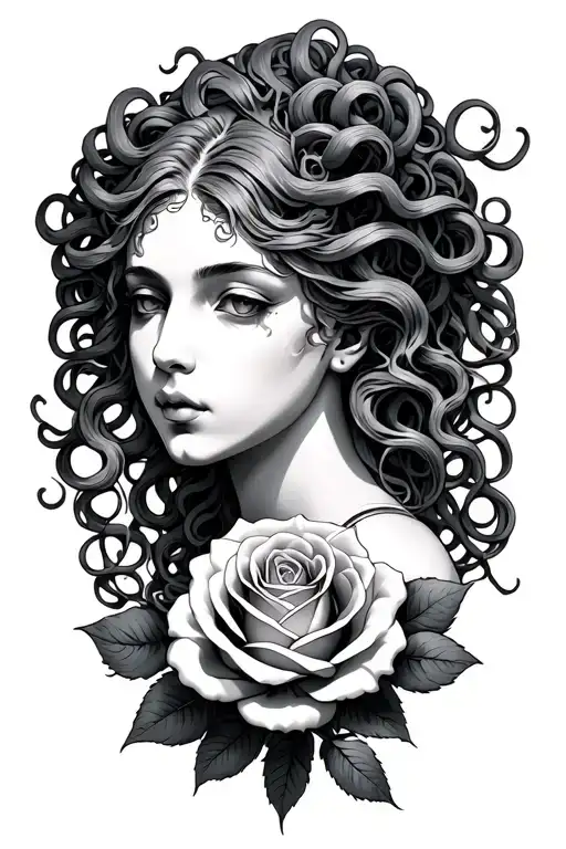 Medusa With Rose