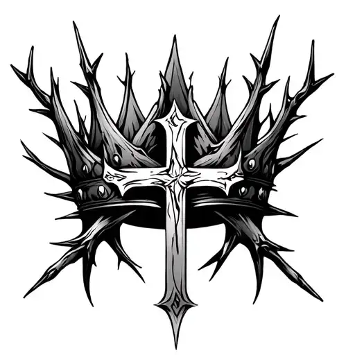 Cross And Thorn Crown