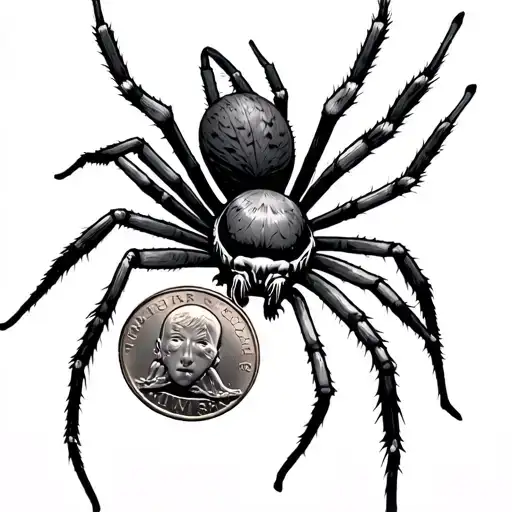 Two Pence And Cellar Spider