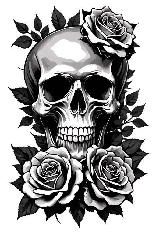 Skull & Roses Wrapped
