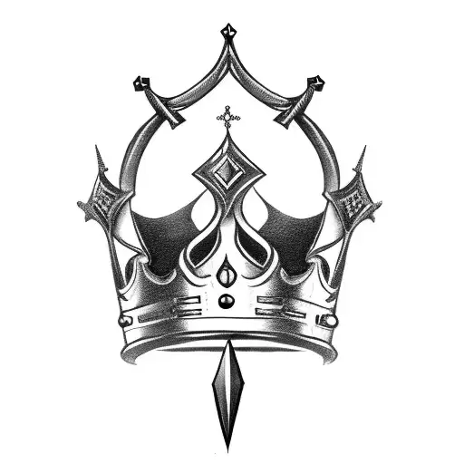 A Dagger Piercing Through A Crown