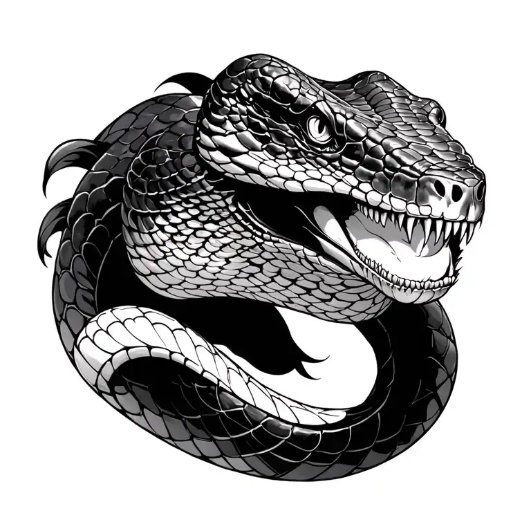 Cobra Snake Head Profile Holding