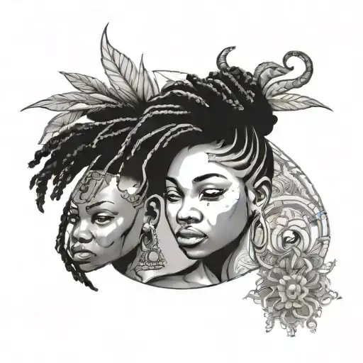 Daughter With Haitian Culture Arround